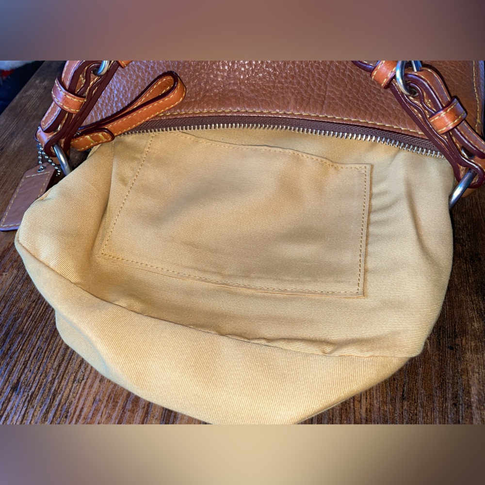 SOLD Coach (8E99) Chelsea Pebble Leather Shoulder Bag with Free bag scarf - Picture 16 of 16
